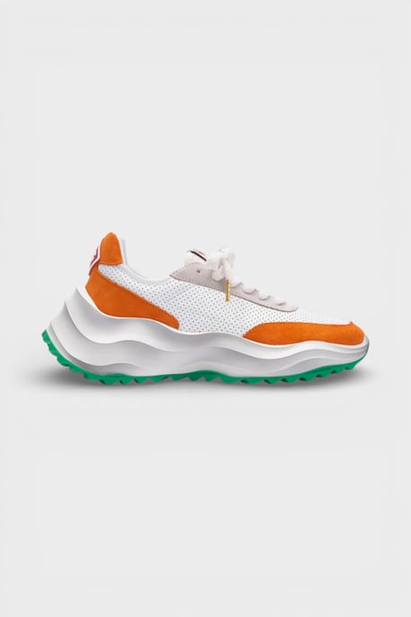 Casablanca Atlantis Sneakers Met Oranje Details En Witte Schoenen - Image 5