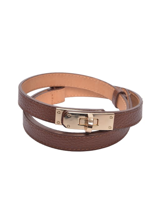 Isabella Rhea Bordeauxrood Rundleer Riem - Image 3