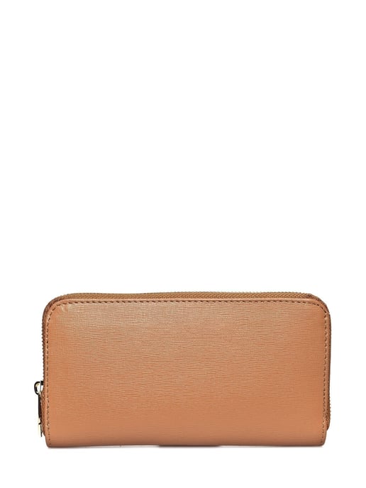 Luisa Vannini Brown Rundleer Portemonnee - Image 1