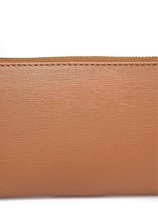 Luisa Vannini Brown Rundleer Portemonnee - Image 3