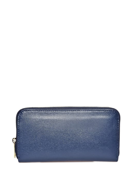 Luisa Vannini Blauw Rundleer Portemonnee - Image 1