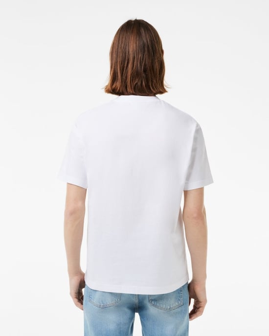Lacoste Mens Classic Cotton Fit Jersey T-Shirt - Image 3