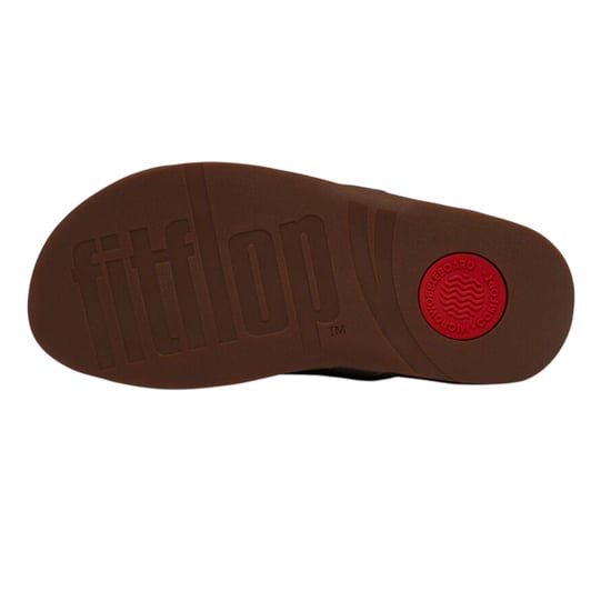Fit Flop Heren Freeway Leren Sliders (Bruin) - Image 4