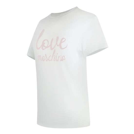 Love Moschino T-shirt Met Opvallend Roze Logo In Wit - Image 2