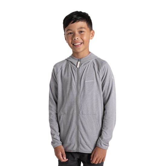 Craghoppers Frey Nosilife Hooded Jacket voor kinderen/Kinderen (Zachtgrijs mergel) - Image 1