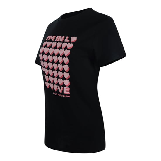 Love Moschino I'm So In Love Logo Zwart T-shirt - Image 2