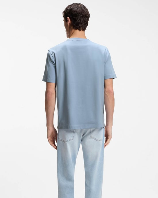 TChup Crew Neck T-Shirt in Lichtblauw - Image 2