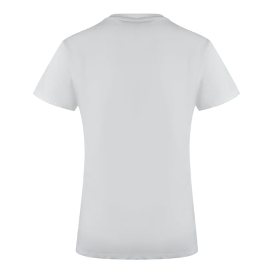 Love Moschino Small Heart Signature Logo White T-shirt - Image 3