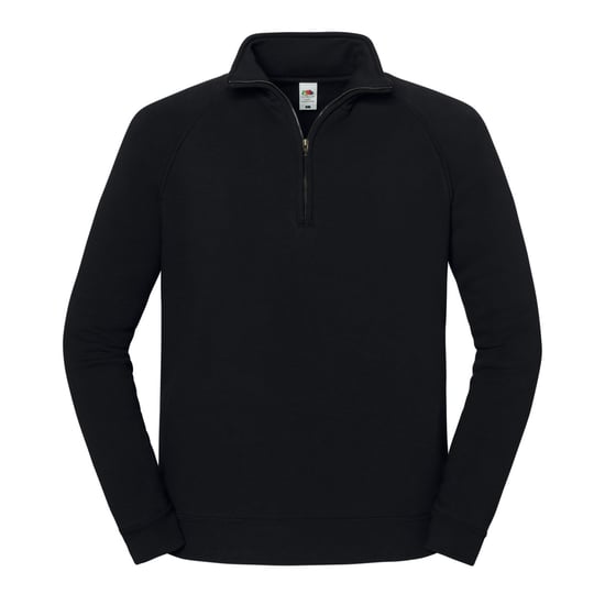 Fruit of the Loom Heren Iconic Premium Sweatshirt met Quarter Zip (Zwart) - Image 1