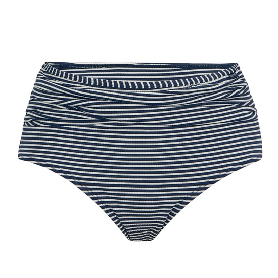 Regatta Dames/Dames Loria Stripe Seersucker Bikinibroekje (Marine, Wit) - Image 1