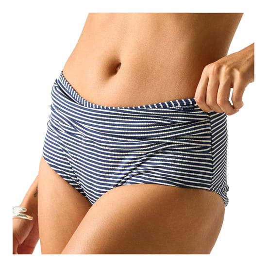 Regatta Dames/Dames Loria Stripe Seersucker Bikinibroekje (Marine, Wit) - Image 4