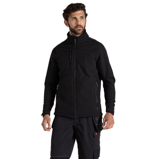 Craghoppers Heren Whitby Soft Shell Jas (Zwart) - Image 3