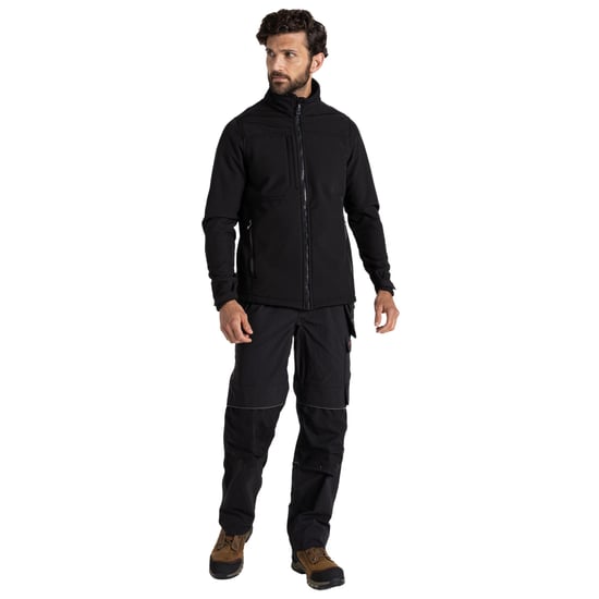Craghoppers Heren Whitby Soft Shell Jas (Zwart) - Image 4