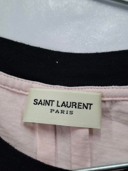 Saint Laurent T-shirt met haaienprint in roze katoen - Image 4