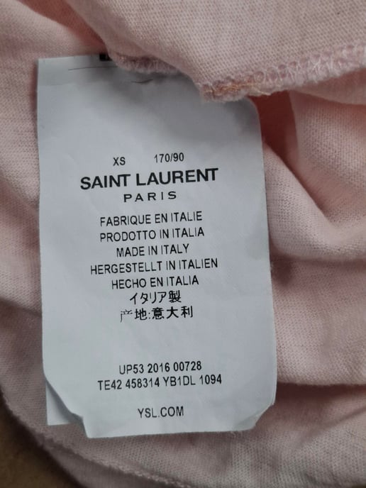 Saint Laurent T-shirt met haaienprint in roze katoen - Image 5