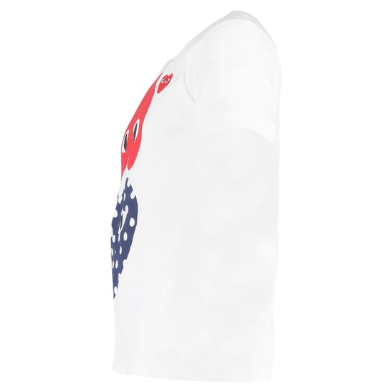 Comme Des Garcons Play Polka Dot Heart T-shirt in wit katoen - Image 2