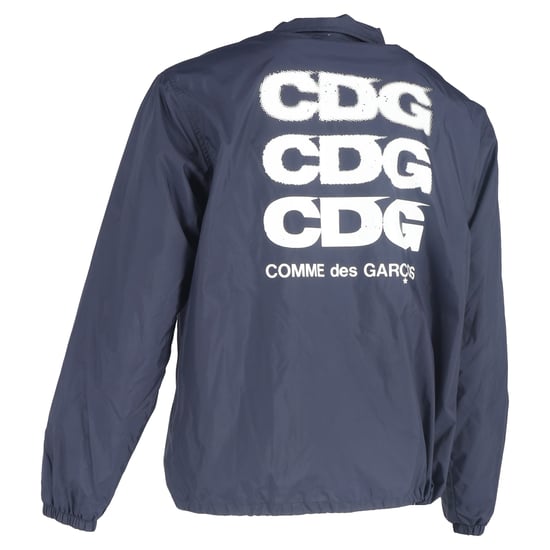 Comme des Garçons coachjack van marineblauw nylon - Image 3