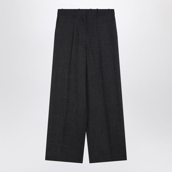 Donkergrijze Wollen Wijde Broek - Image 2