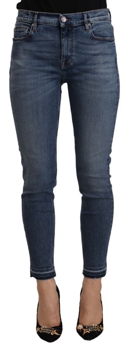 Skinny Jeans met Rauwe Zoom Tot de Enkel - Image 1