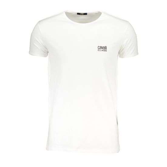 Cavalli Class Bianco Katoenen Heren T-Shirt - Image 1