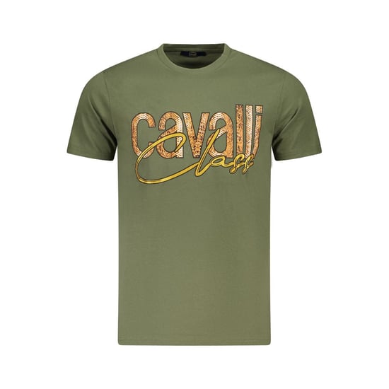Cavalli Class Groene Katoenen Heren T-Shirt - Image 1