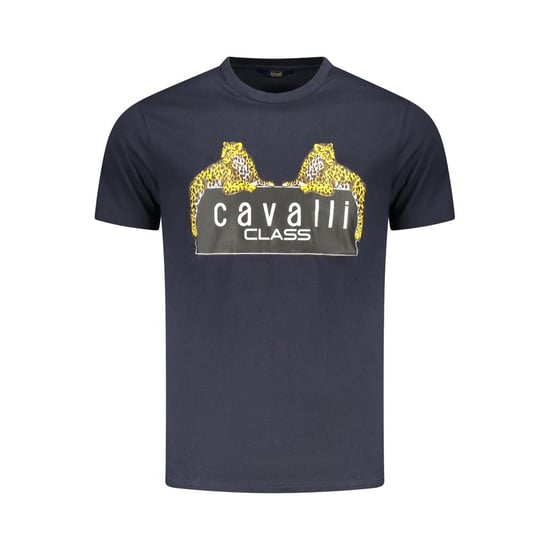 Cavalli Class Blauwe Katoenen Heren T-Shirt - Image 1