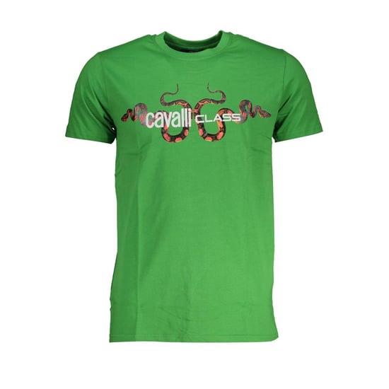 Cavalli Class Verde Katoenen Heren T-shirt - Image 1