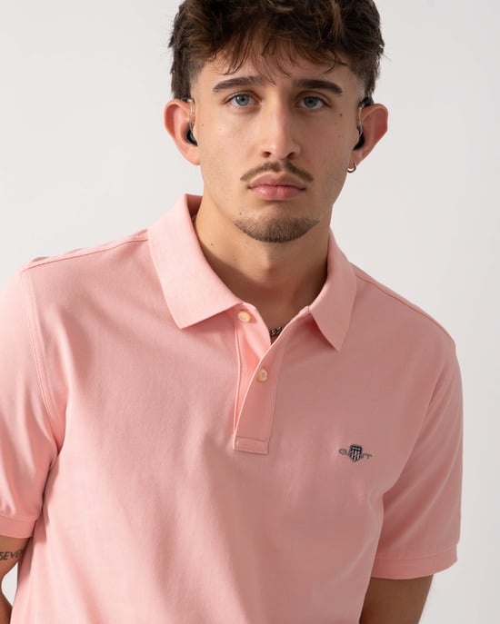 GANT Mens Regular Fit Short Sleeve Shield Logo Pique Polo - Image 4