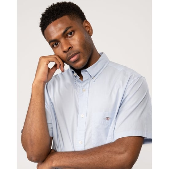 GANT Mens Regular Fit Short Sleeve Poplin Shirt - Image 2