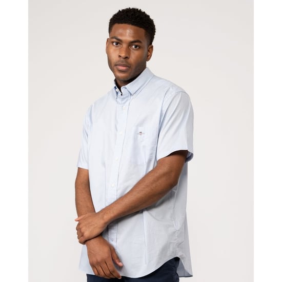 GANT Mens Regular Fit Short Sleeve Poplin Shirt - Image 4