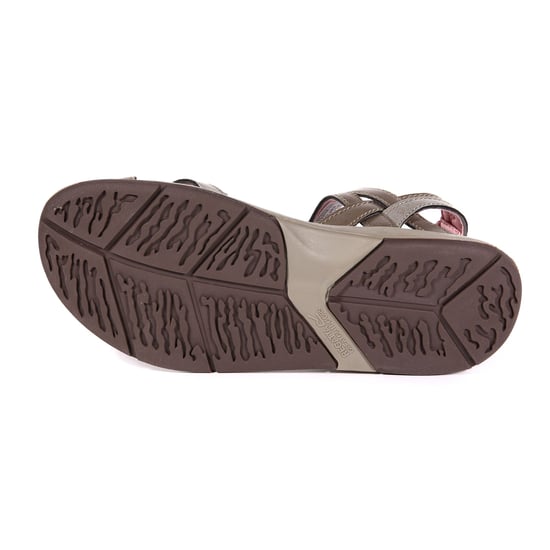 Regatta Grote Buiten Vrouwen/Dames Lady Santa Cruz Open Teen Sandalen (Walnoot/geel) - Image 5