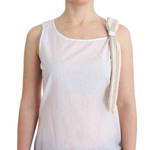 Mouwloze Katoenen Top Met Strikdetail - Image 2