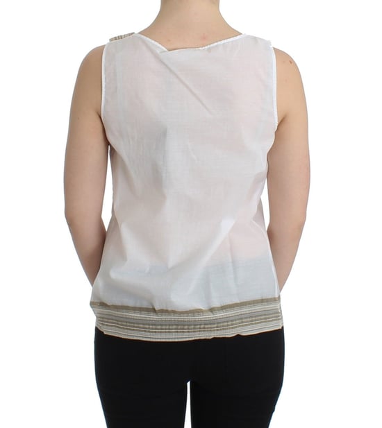 Mouwloze Katoenen Top Met Strikdetail - Image 4