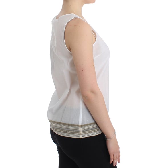 Mouwloze Katoenen Top Met Strikdetail - Image 5