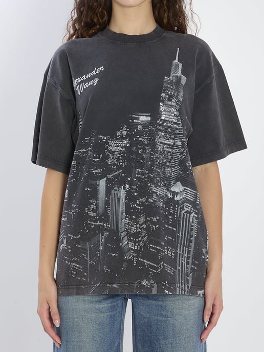 T-shirt met strassstenen - Image 1