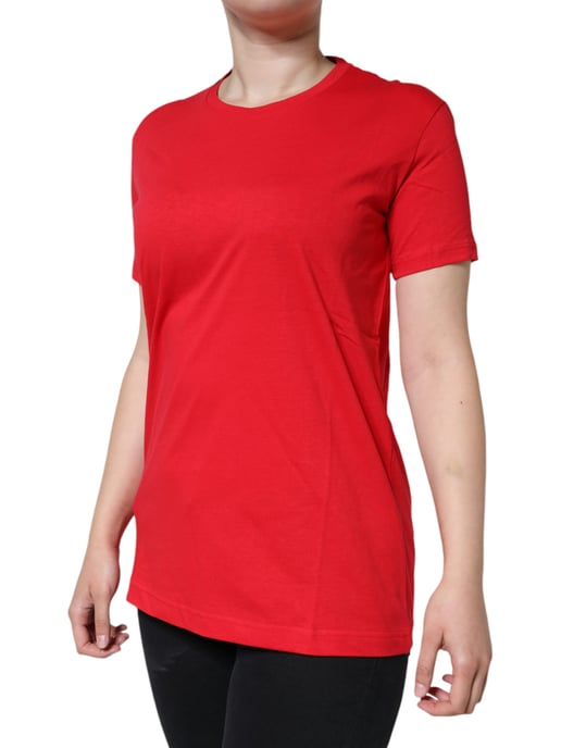 Dolce Gabbana Tsh86519 Rode Katoenen T-shirt - Image 2