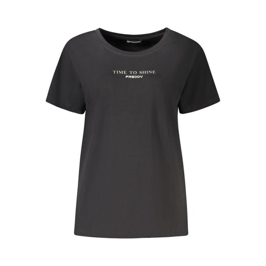 Freddy Zwarte Katoenen Vrouwen T-Shirt - Image 1