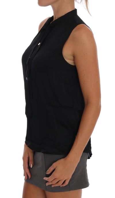 Mouwloze Blouse met Mandarin-kraag - Image 3
