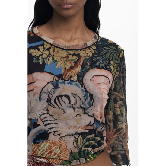 Desigual Zwarte Polyester Dames T-Shirt - Image 3