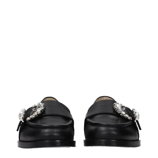 Jimmy Choo Zwarte Leren Instapschoenen - Image 3