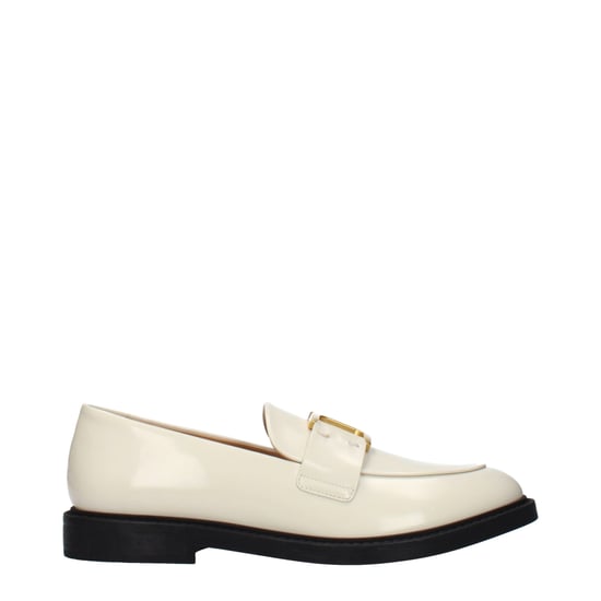 Chloé Beige Leren Instapper Loafers - Image 1