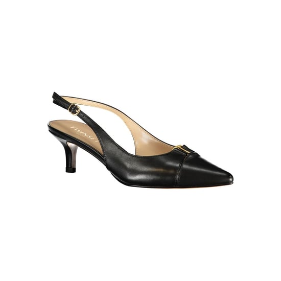 Twinset Zwarte Leren Dames Sandalen - Image 2