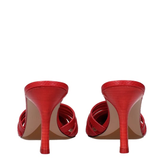 Paris Texas Rode Leren Stiletto Hakken Sandalen - Image 5