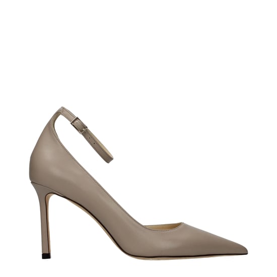 Jimmy Choo Grijze Leren Hakken - Image 1