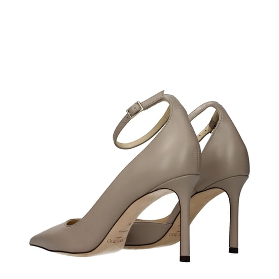 Jimmy Choo Grijze Leren Hakken - Image 4
