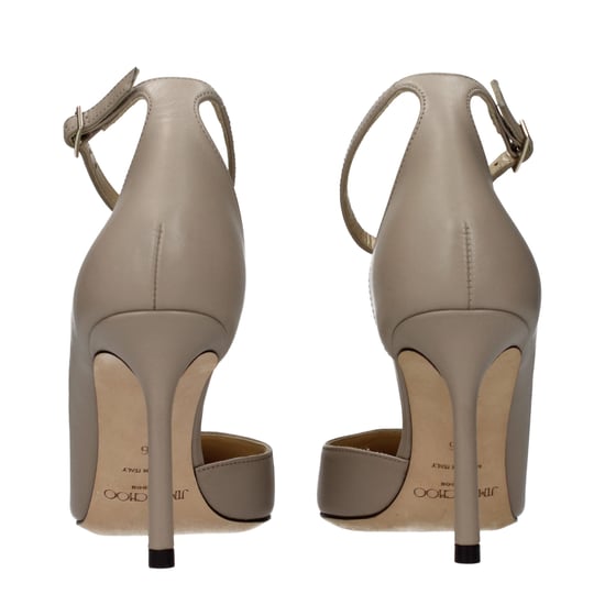 Jimmy Choo Grijze Leren Hakken - Image 5