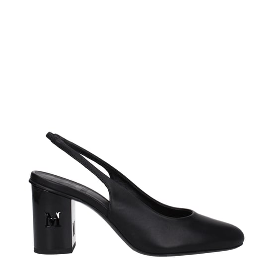 Max Mara Zwarte Leren Hakken - Image 1