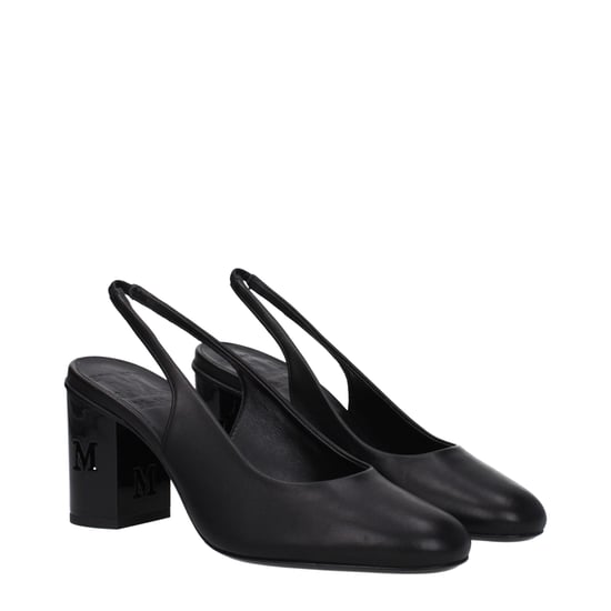 Max Mara Zwarte Leren Hakken - Image 2