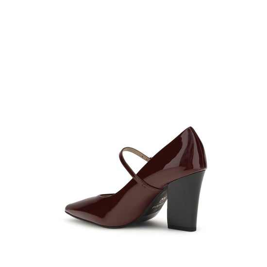 PINKO Bordeaux Kalfsleer Bos Taurus Hakken - Image 3