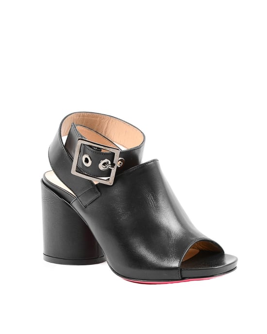Leren Gesp Sandalen Middenhoge Hak Stijl - Image 2